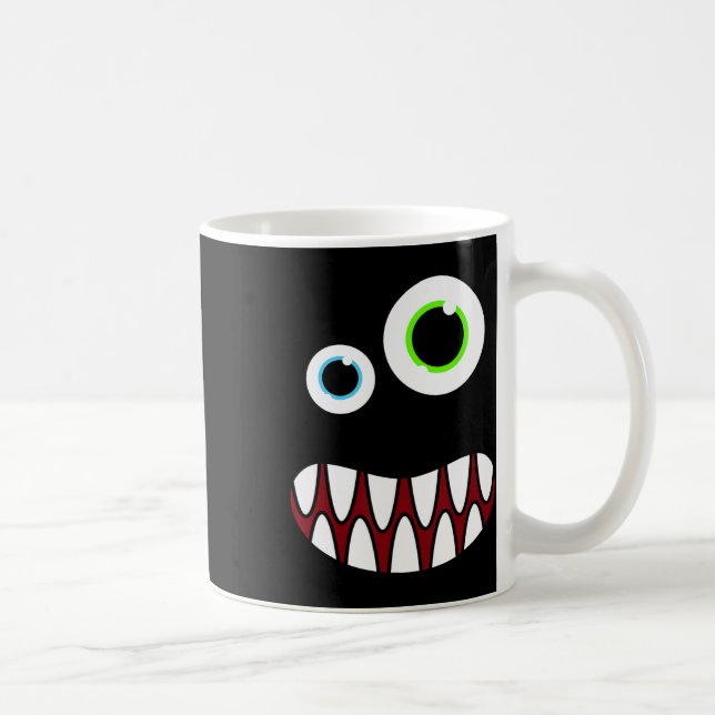 Taza De Café Divertida fiesta de cumpleaños de Monstruo Silly F (Derecha)