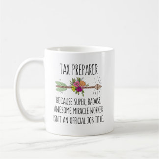 Taza De Café Divertida idea de regalo para preparador de impues