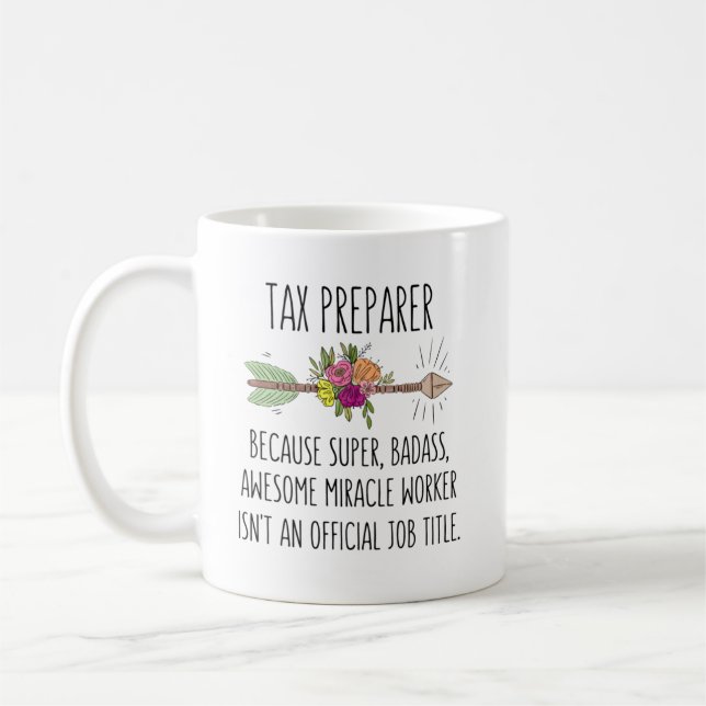 Taza De Café Divertida idea de regalo para preparador de impues (Izquierda)