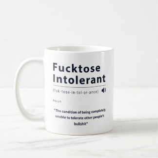 Taza De Café Divertida Intolerante A La Idiotez