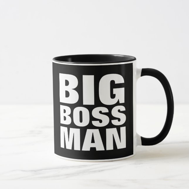 Taza de café divertida JEFE GRANDE (Derecha)