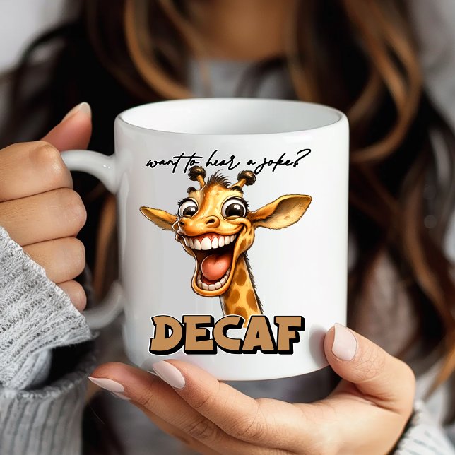 Taza de café divertida jirafa humorística (Subido por el creador)