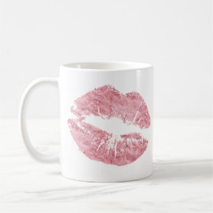 Taza De Café Divertida Labios De Pelaje Rosa