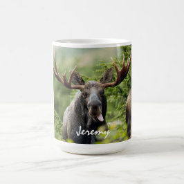 Taza De Café Divertida lengua de toros Moose  