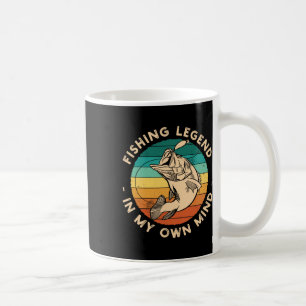 Taza De Café Divertida leyenda de la pesca de barcos