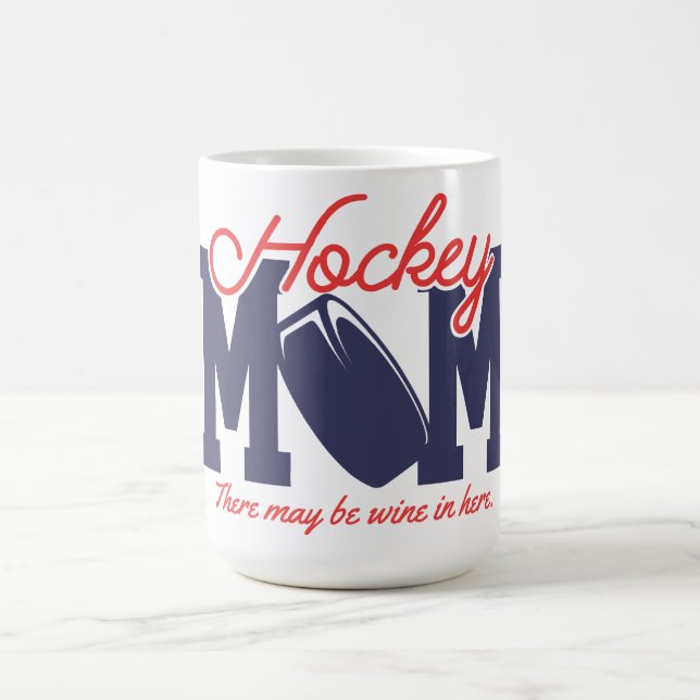 Taza De Café Divertida madre de hockey (Centro)