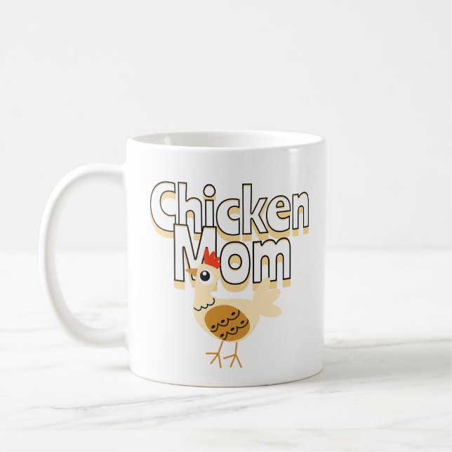 Taza De Café Divertida madre de pollo (Izquierda)