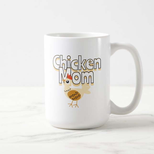 Taza De Café Divertida madre de pollo (Derecha)