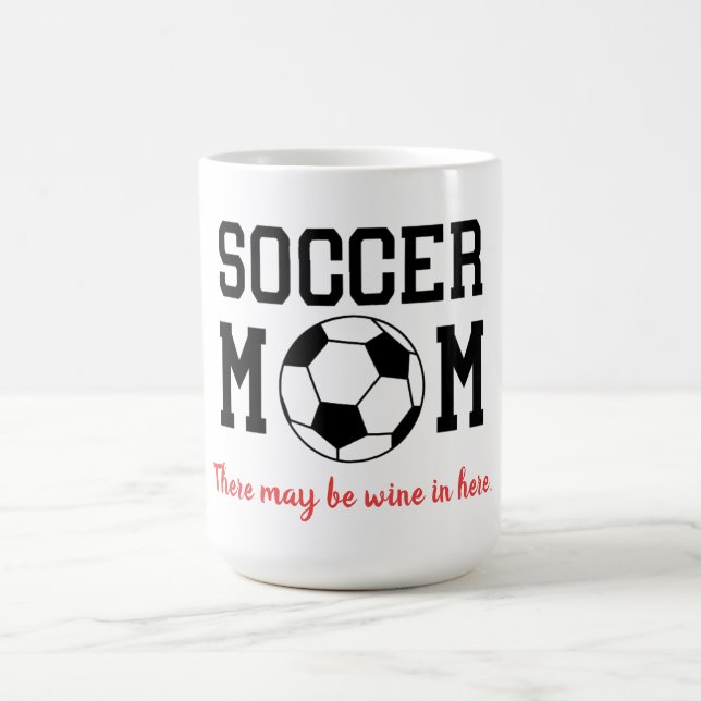 Taza De Café Divertida mamá del fútbol (Centro)