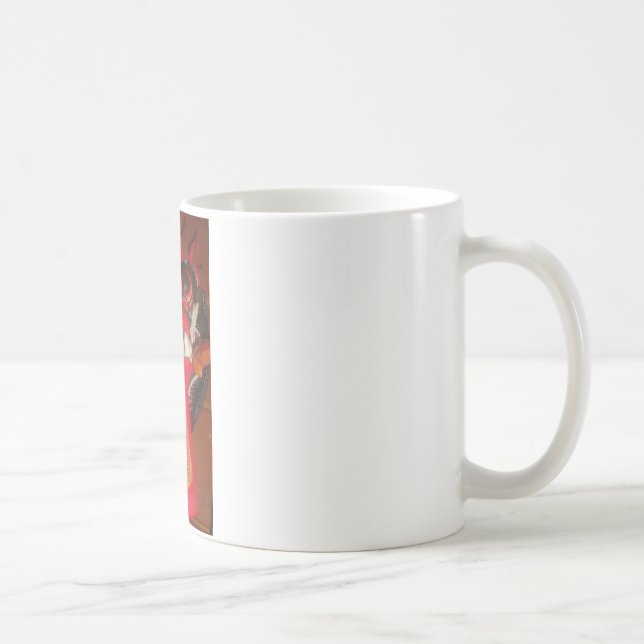 Taza De Café Divertida máscara rara de la lengua rara (Derecha)