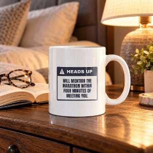 Taza De Café Divertida Mencionaré La Maratón