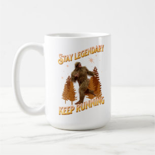 Taza De Café Divertida Motivación para Correr de Bigfoot