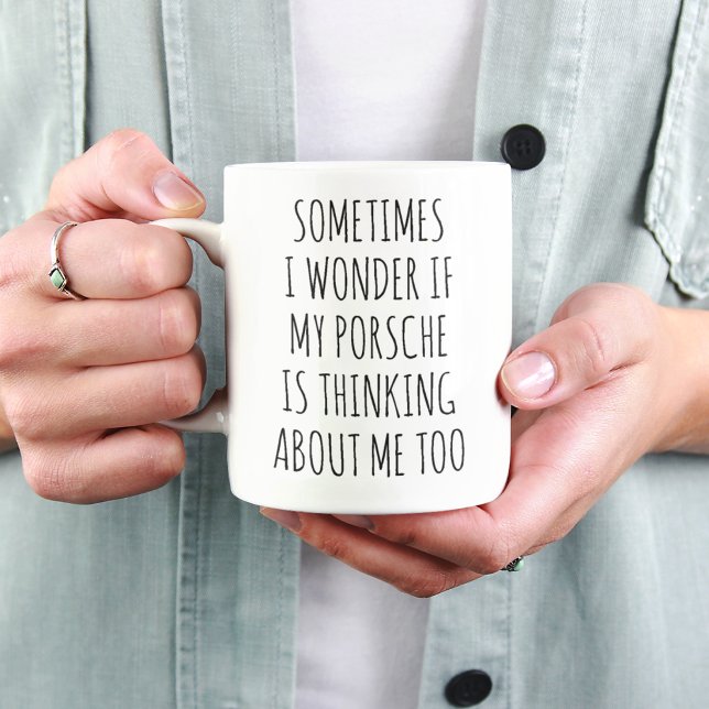 Taza de café divertida para amante de Porsche, reg (Subido por el creador)