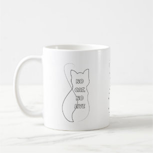 Taza De Café Divertida Para Amantes De Gatos Sin G