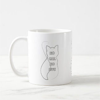 Taza De Café Divertida Para Amantes De Gatos Sin G