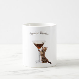 Taza de café divertida para amantes de gatos y esp