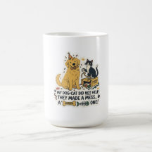 Taza de café divertida para amantes de perros y ga