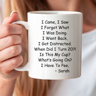 Taza de café divertida para cumpleaños de mujeres 