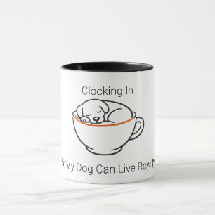 Taza de café divertida para dueño de perro fichand