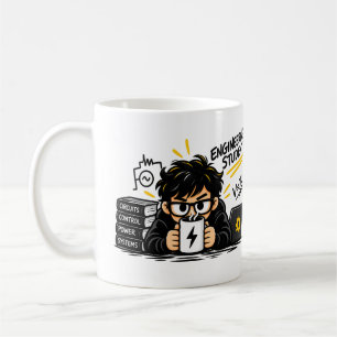 Taza De Café Divertida Para Estudiante De Ingenier