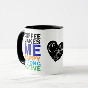 Taza de café divertida para hombres   El café me h