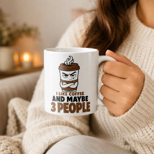 Taza de café divertida para introvertidos Regalo a