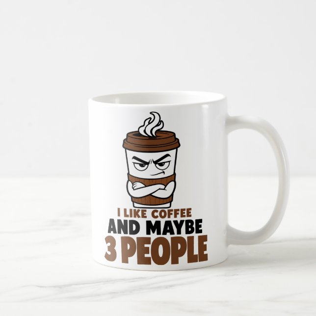 Taza de café divertida para introvertidos Regalo d (Derecha)