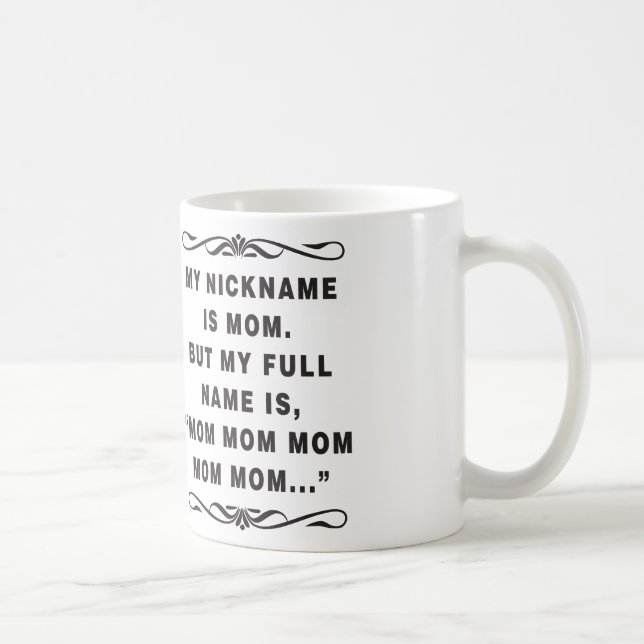 Taza de café divertida para la MAMÁ (Derecha)