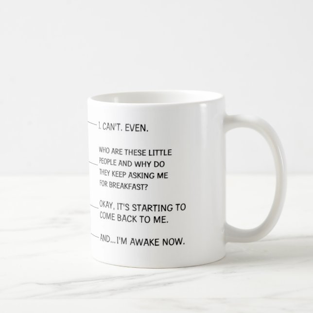 Taza de café divertida para la mamá o el papá (Derecha)