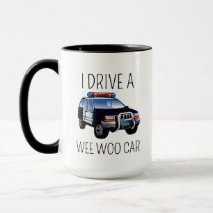 Taza de café divertida para la policía, regalo par