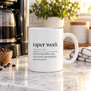 Taza de café divertida para la semana de reducción