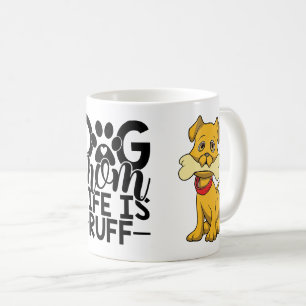 Taza de café divertida para mamá de cachorros de d