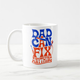 Taza De Café Divertida Para Mecánico: Papá Puede A