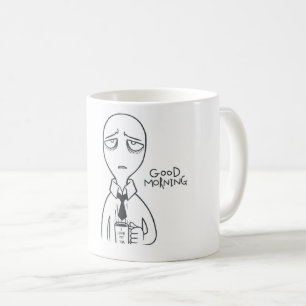 Taza de café divertida para oficina de alienígena