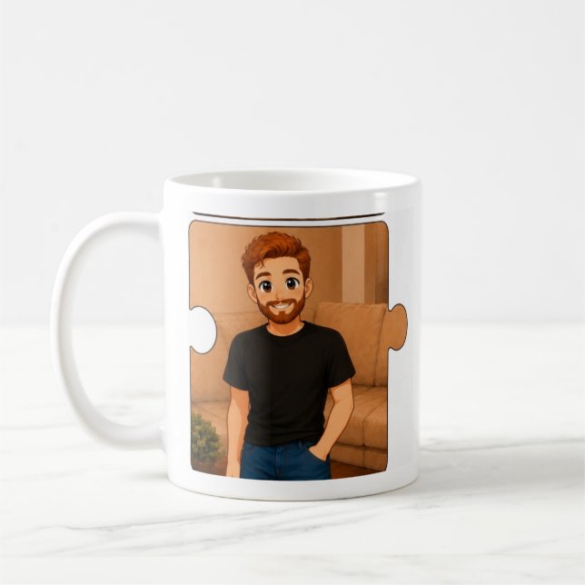 Taza de café divertida para papá personalizable y  (Izquierda)