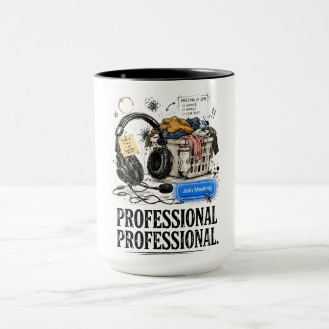 Taza de café divertida para profesionales que trab (Centro)