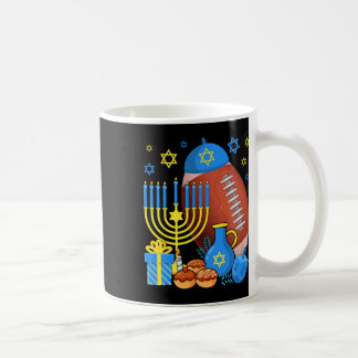 Taza De Café Divertida pelota judía de fútbol Menorah Happy Han