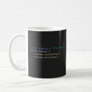 Taza de café divertida personalizada para programa
