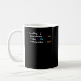 Taza De Café Divertida programación de Chistes si se centran lo
