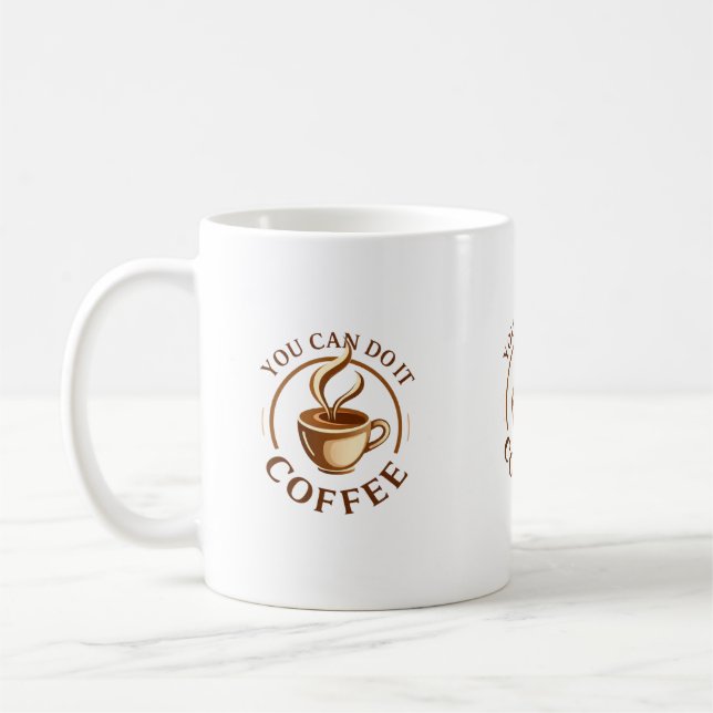 Taza de café divertida puedes hacerlo (Izquierda)