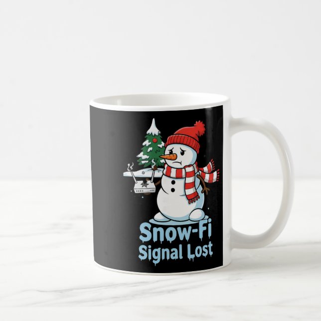 Taza De Café Divertida señal de Snow-fi perdida diseño de Navid (Derecha)