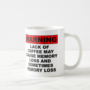 Taza De Café Divertida Sobre Pérdida De Memoria O