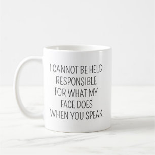 Taza de café divertida, Taza sarcástica, Taza de c