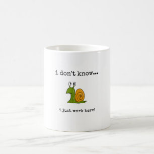 Taza de café divertida, trabajo, cita