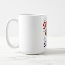 Taza De Café Divertida Vaca Highland Patriótica