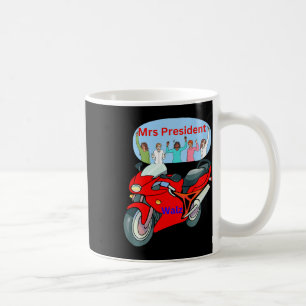 Taza De Café Divertida vida política en bicicleta Sra. Presiden