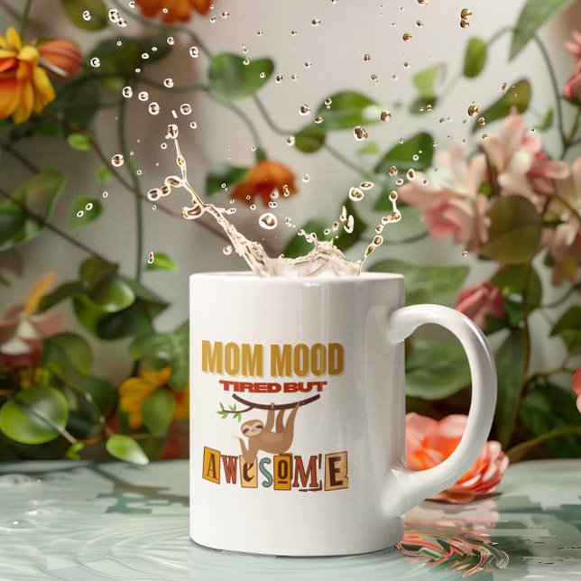Taza De Café Divertida y Giftful Mom Shirt - Corte Sloth MomMoo (Subido por el creador)