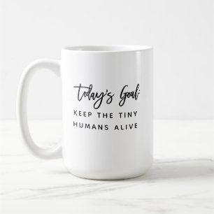 Taza de café divertida y moderna con frase de moda