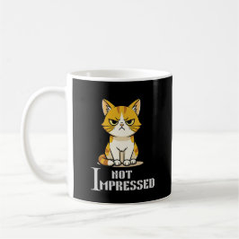 Taza De Café Divertida Y Sarcástica Del Gato Gruñó