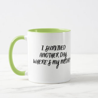 Taza De Café Divertida Y Sarcástica: Sobreviví Otr